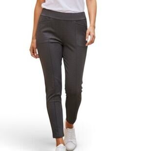 C Est. 1946 Women's Pull On Ankle Pants Size Medium Charcoal Gray